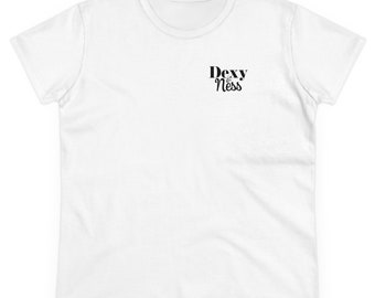 Dexy and Ness Brand T Shirt Women's Midweight Cotton Tee