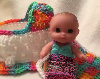 crochet baby doll cradle purse pattern
