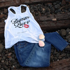 Women's White Racerback Tank