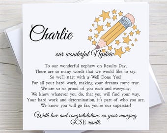 Congratulations on Your GCSE A Level Results Card, Well Done Results ...
