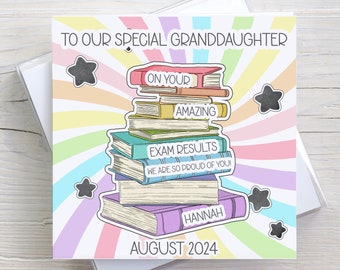 Congratulations Exam Results Card, Personalised Well Done GCSE A Level ...