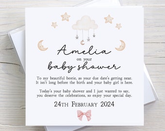 Baby Shower Card for Mummy to Be | Pregnancy Congratulations Gift | Personalised Baby Shower Gift