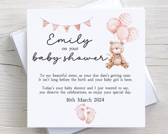 Baby Shower Card for Mummy to Be | Pregnancy Congratulations Gift | Personalised Baby Shower Gift