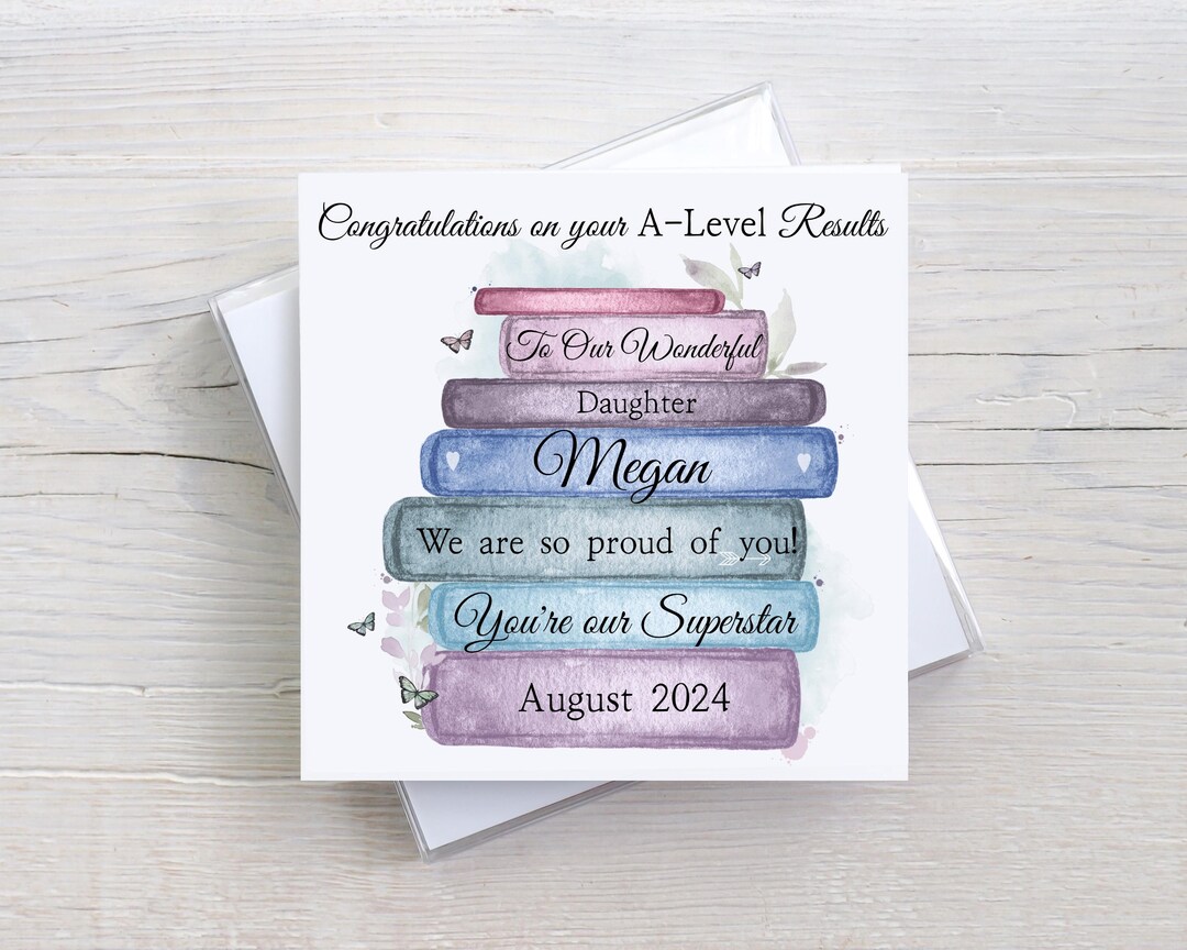 Congratulations on Your A-level Results | Exam Results Card for ...