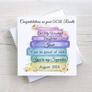 Congratulations on Your GCSE Results | Exam Results Card for Daughter ...