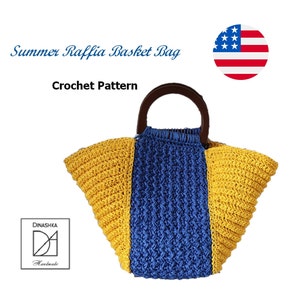 Summer Beach Basket Raffia Bag