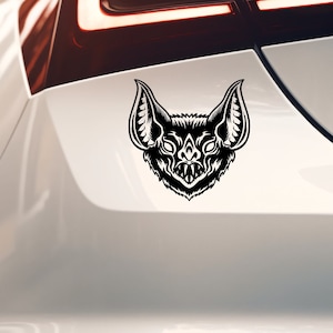 Sticker voiture chauve-souris, sticker voiture en vinyle, sticker effrayant, accessoires voiture effrayants, sticker voiture gothique, gothique, alt,