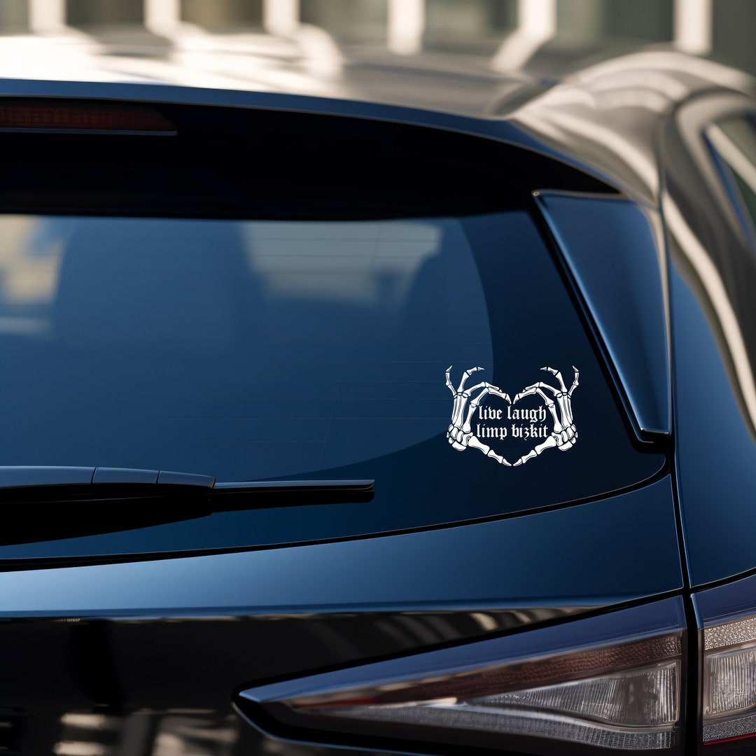 Live Laugh Limp Bizkit Hand Heart Vinyl Decal, Nu Metal Decal, Gothic Car Decal, Spooky Car Accessories, Alt Car Accessories, Alt Decal - Etsy Japan