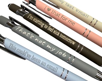 Snarky Work Pens! Laser Engraved Ballpoint and Stylus.