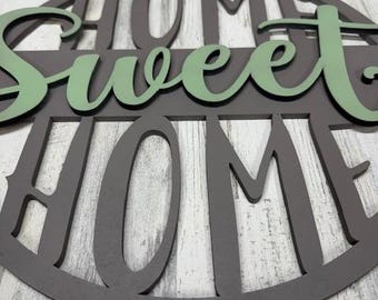 Home Sweet Home Door Hanger Sign