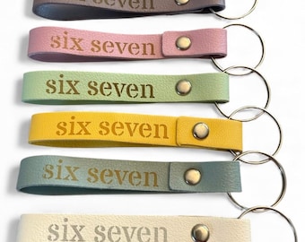 Personalized Laser Engraved Pastel Keychain/ book bag tags.