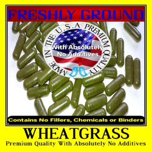 WHEATGRASS With Absolutely No Additives Chlorophyll High Potency 100 V Capsules