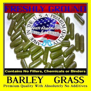BARLEY GRASS Hordeum Vulgare With Absolutely No Additives Extra High Potency 100 Vegetable Capsule
