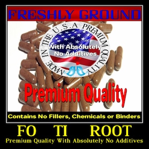 FO TI ROOT He Shou Wu With Absolutely No Additives Extra High Potency 100 Vegetable Capsules