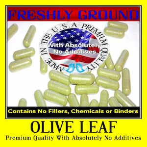 OLIVE LEAF With Absolutely No Additives Ex High Potency 100 Vegetable Capsules