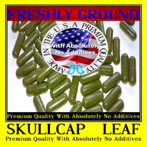 SKULLCAP SCULLCAP Leaf With Absolutely No Additives High Potency 100 VegetaBLE Capsule