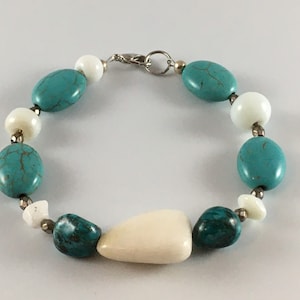 White Agate Stone Bracelet