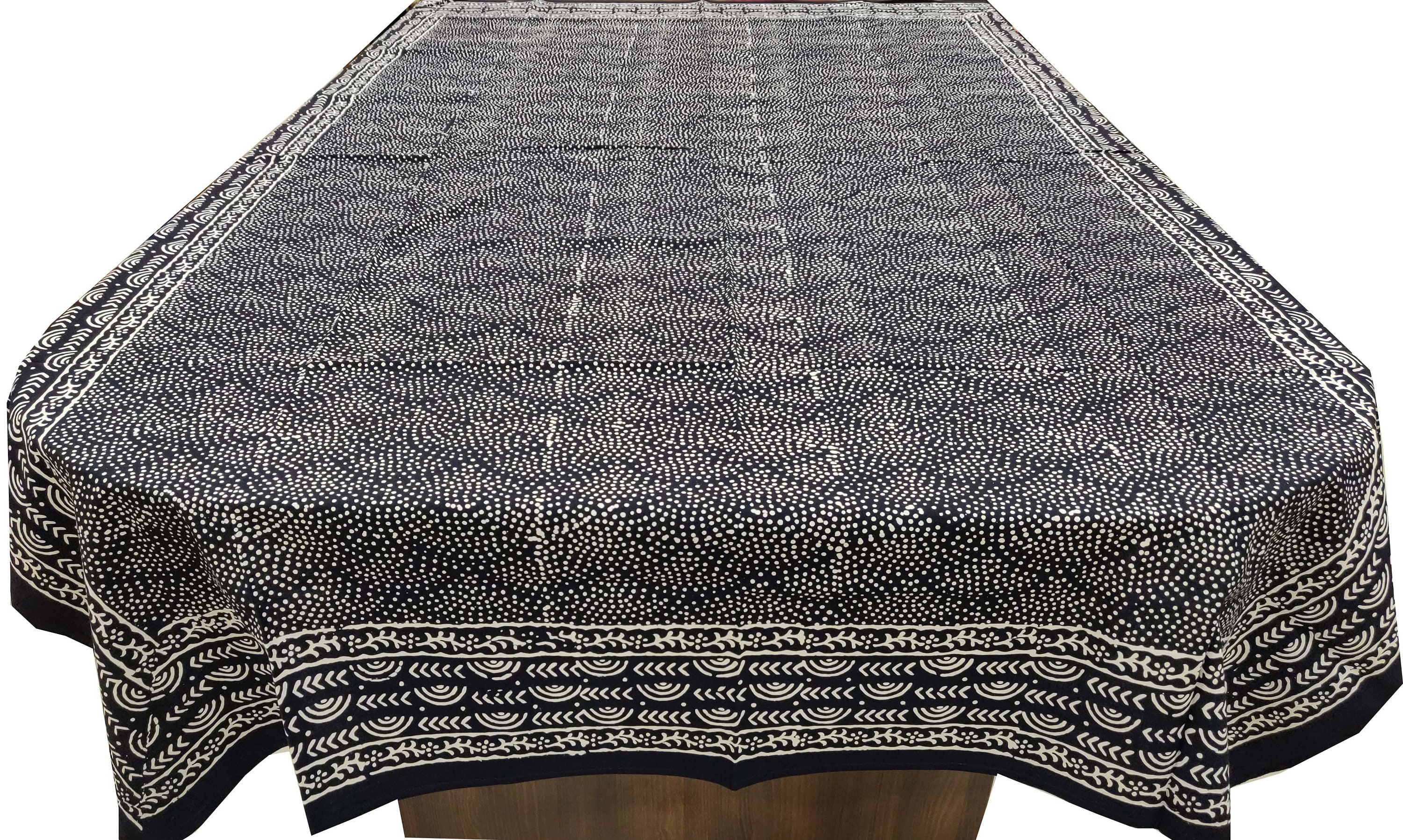 Block Print Table Cover,table Cloths, Dinning Table Cover,floral Design