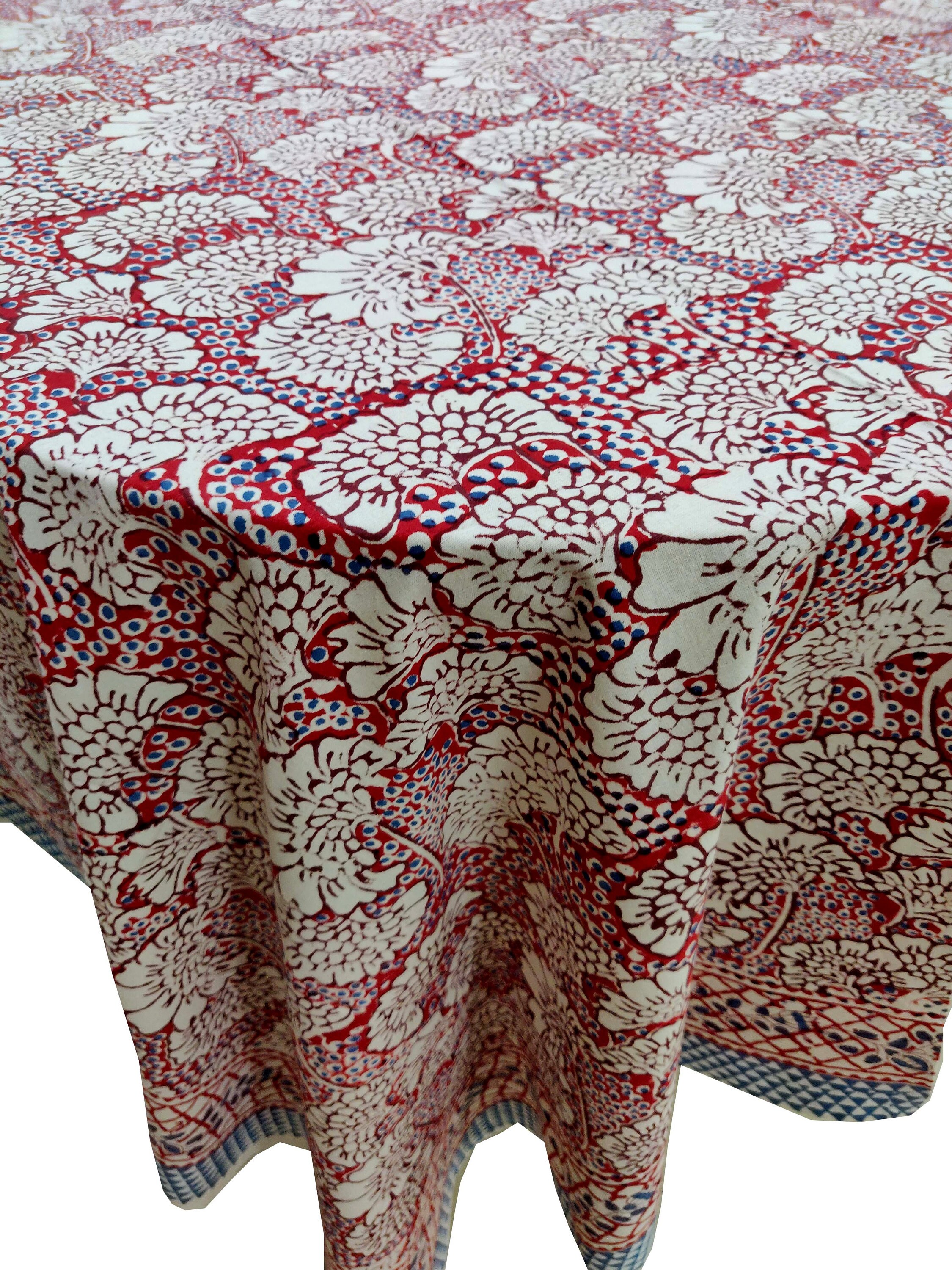 Block Print Table Cover Table Cloths Dinning Table Cover Etsy UK