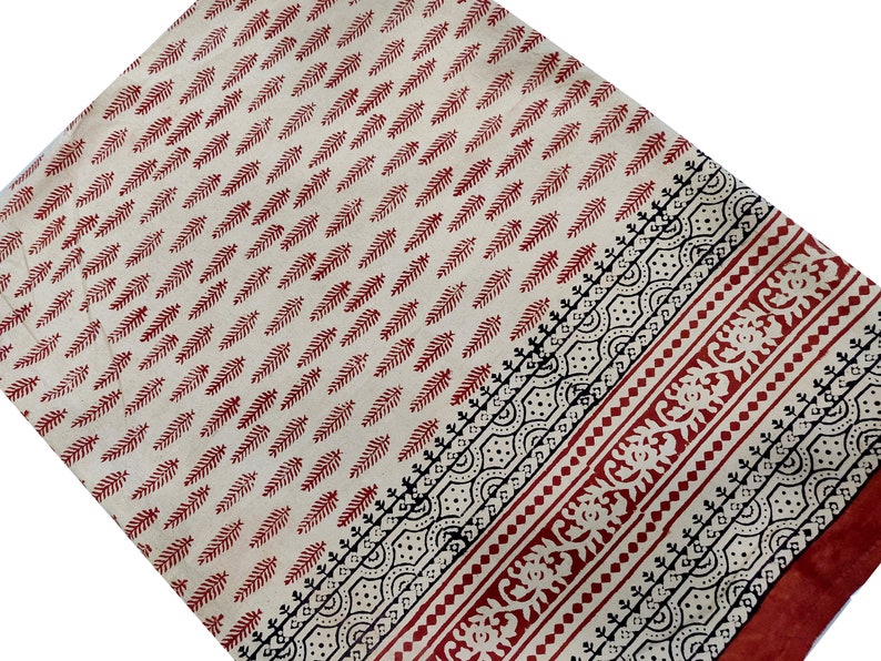 Black - Set of 2 Bagru Hand Block Print Pillow Covers 07