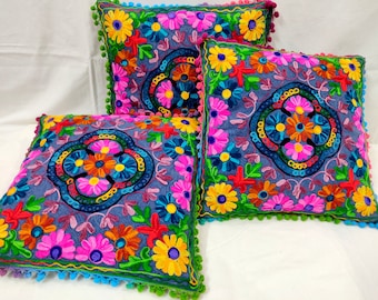 Details about   2 Pc Set Indian Suzani Cushion Cover Throw Indian Handmade Cotton Pillow Cover 