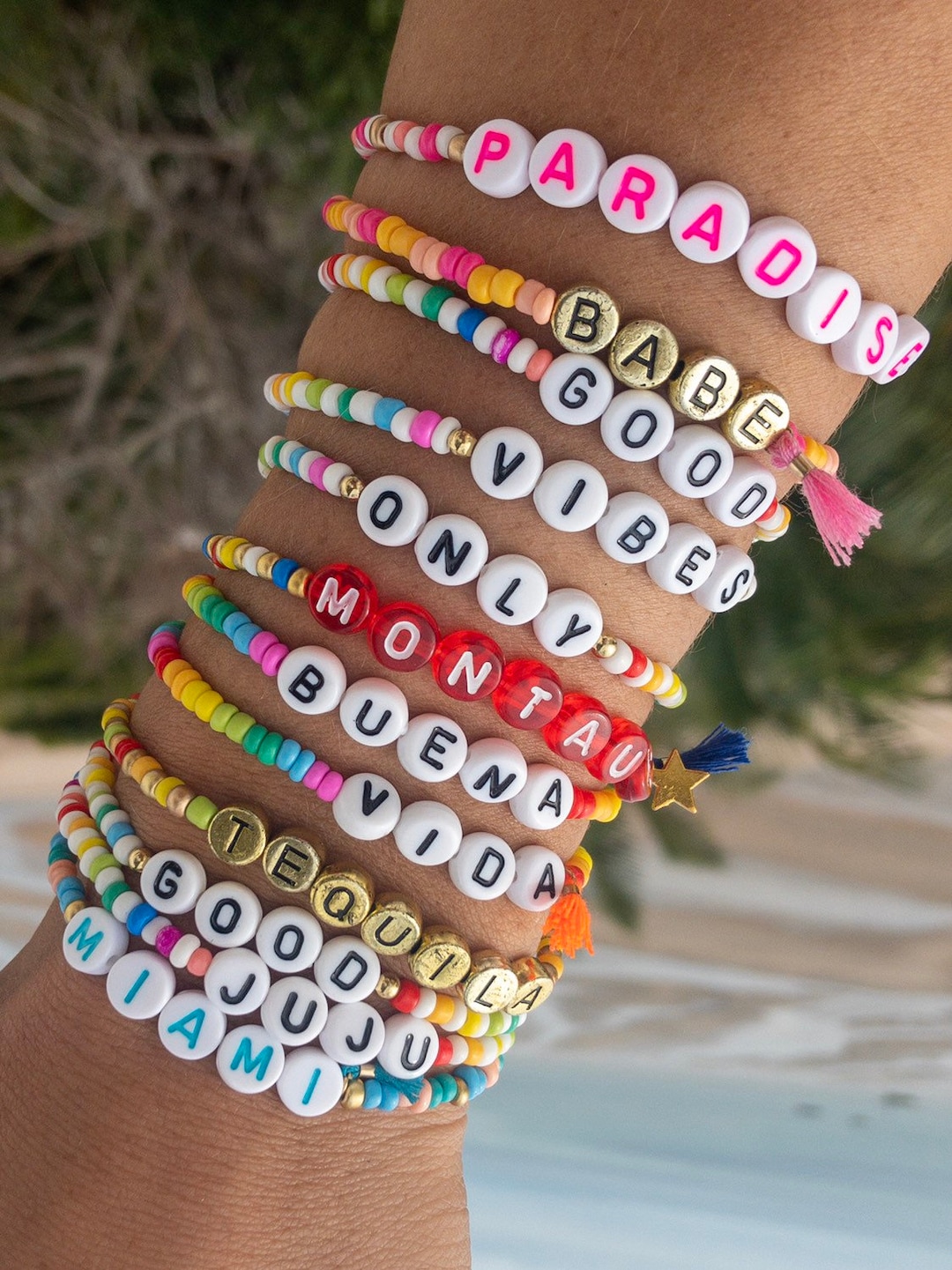 DIY Word  Name Alpha Friendship Bracelets  the neon tea party