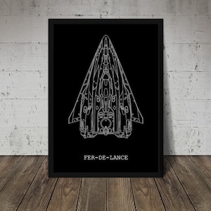 Elite Retro - Fer-de-Lance Fan Art Poster