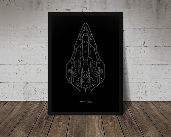 Elite Retro Python Fan Art Poster | Etsy