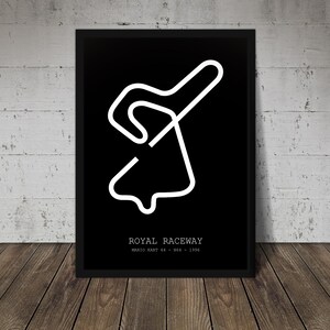 Royal Raceway - Mario Kart Print - Track Poster - Office wall art - Gifts for him or her