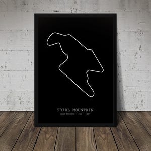 Trial Mountain - Gran Turismo Print - Track Poster - Office wall art - Gifts for him or her