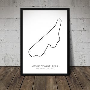 Grand Valley East - Gran Turismo Print - Track Poster - Office wall art - Gifts for him or her