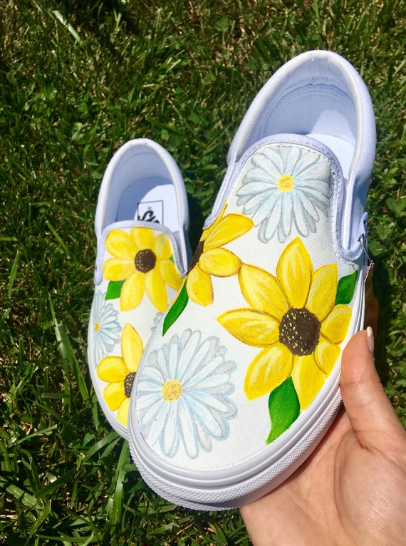 sunflower vans etsy