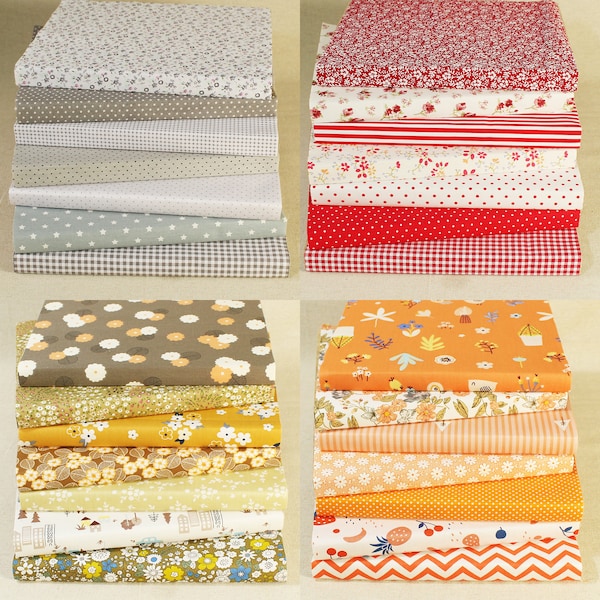 Quilt Fat Quarters Bundle Tissu Coton Carrés Coudre Patchwork Artisanat DIY Matériaux Tecido