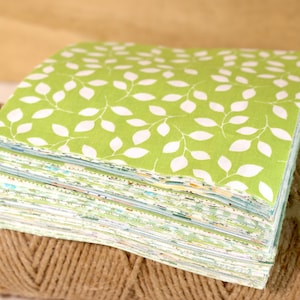100 Beauty Green Fabric,Precut 4&quot; Squares,Cotton Quilting Fabric,Quilt Fabric Bundle,Sewing Charm Craft Material DIY Patchwork