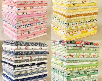 Cotton Fabric Scraps,Quilt Fabric Scrap Bundle,Sewing Printed Fabric,Fabric Grab Bag,Precut Fabric Squares Bundles