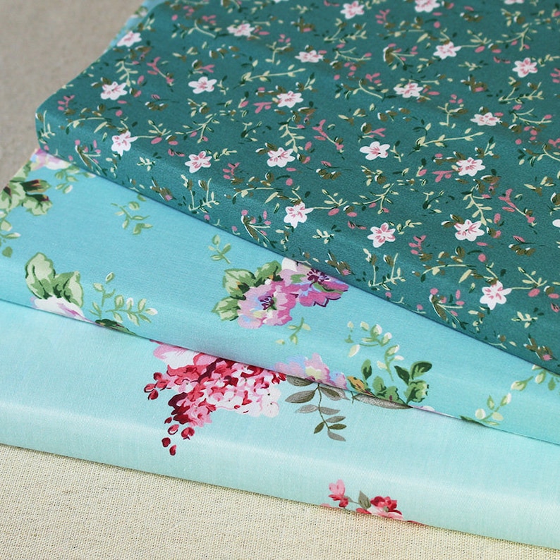 Green - Prewashed Cotton Jacquard Precut Fabric 08