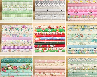 Cotton Fabric Bundle ,Pre Cut Charm Patchwok 10&quot; Squares Scraps Lot,Quilting Fabric,Quilt Fabric Remnants ,Sewing Craft Material