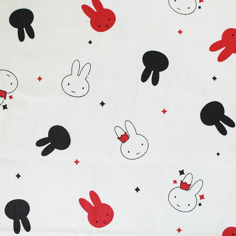 Fabric by half yard,Children Kids Fabric,Nursery Fabric,Bunny Fabric,Cute Rabbit Cotton Fabric,Sewing Quilting Material DIY image 8