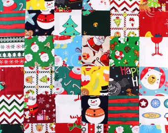 20 Christmas Fabric,Cotton Squares,Charm Pack Fabric,Quilt Fabric,Patchwork Fabric,Scrappy Quilt,upholstery fabric