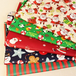 Cotton Christmas Fabric,Precuts 10&quot; Charm Squares,Quilting Fabric,Festive Fabric,Xmas Fabric Bundles,Printed Fabric,Sewing Crafts Decor