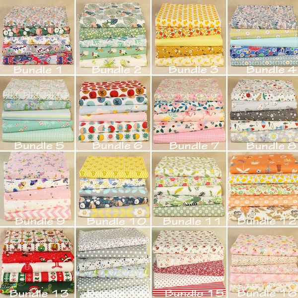 Fat Quarter Bundle, Quilting Cotton Fabric, Couture DIY Floral Fabric