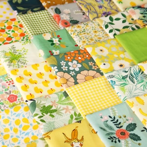 Confezione di ciondoli quadrati da 40 pezzi da 4 pollici, ritagli di tessuto pretagliati, tessuto di cotone, trapunta quadrata, tessuto patchwork, pacchetto quilting, pacchetto tessuto floreale,