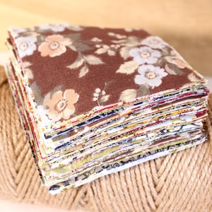 100 Mix Flower Floral Fabric,Charm Precut 4&quot; Squares Quilt Fabric,Cotton Fabric Bundle,Patchwork Sewing Craft Material diy