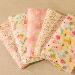 5 ritagli di tessuto di cotone rosa assortiti per trapuntatura, ritagli di quadrati pretagliati Charm Patchwok da 10" fai da te
