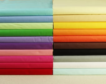 20pcs Solid Fat Quarter Bundle,Cotton Quilting Fabric,Rainbow Fabrics