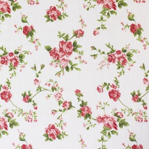 Fabric by the yard,Pink Chic Rose Flower Floral fabric,100% cotton ,quilting fabric,vintage fabric   3201