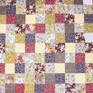 100 tessuti floreali vintage, tessuti con fiori misti, tessuti con quadratini pretagliati da 4", pacchetti di tessuti di cotone, materiale per cucito patchwork fai da te