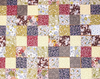 100 Vintage Floral Fabric,Mix Flower Fabric,Precut 4" Charm Squares Fabric,Cotton Fabric Bundle,Patchwork Sewing Craft Material diy