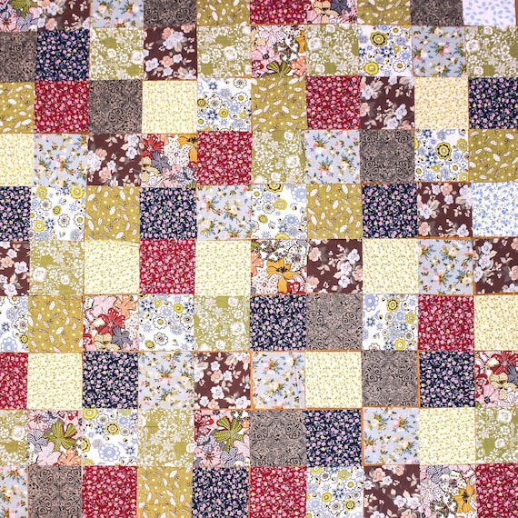 100 Vintage Floral Fabric,Mix Flower Fabric,Precut 4" Charm Squares Fabric,Cotton Fabric Bundle,Patchwork Sewing Craft Material diy