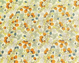 3207 # / Half Yard Stoff, Erdbeerobst Blumenblatt-Stoff, bedruckter Quiltstoff, Nähen Crafts Quilt Cotton Material